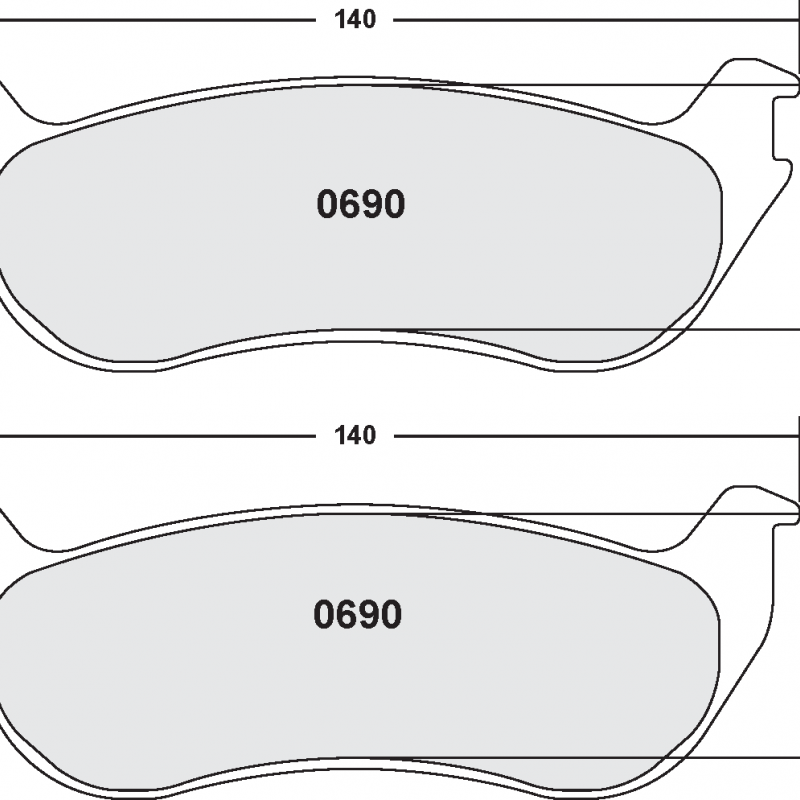 Street brake pads - Ford / Lincoln / Mercury
rear brake pad